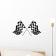 checkered flag racing Wall Decal