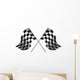 checkered flag racing Wall Decal