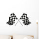 checkered flag racing Wall Decal