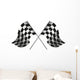 checkered flag racing Wall Decal