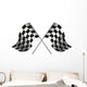 checkered flag racing Wall Decal