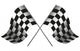 Checkered Flag Racing Wall Decal