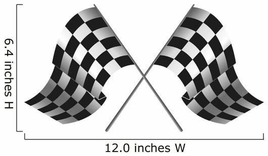 checkered flag racing Wall Decal