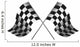 checkered flag racing Wall Decal