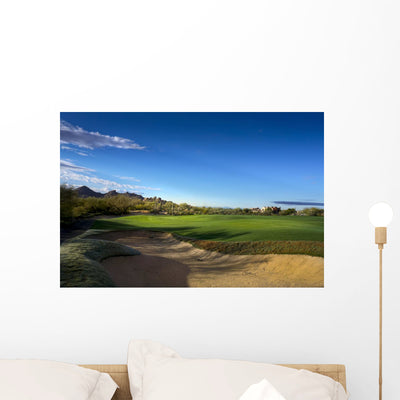 Golf Course Fairway, Arizona, USA Wall Decal shown on a wall