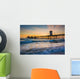 Huntington Pier sunset Wall Mural