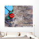 Sport equipment. Sneakers, dumbells, measuring tape Wall Mural