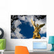 Friedensengel in MÃ¼nchen Freitext Wolken Blau Wall Mural