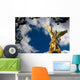 Friedensengel in MÃ¼nchen Freitext Wolken Blau Wall Mural