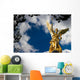 Friedensengel in MÃ¼nchen Freitext Wolken Blau Wall Mural
