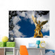 Friedensengel in MÃ¼nchen Freitext Wolken Blau Wall Mural