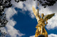 Friedensengel In M&uuml;Nchen Freitext Wolken Blau Wall Decal