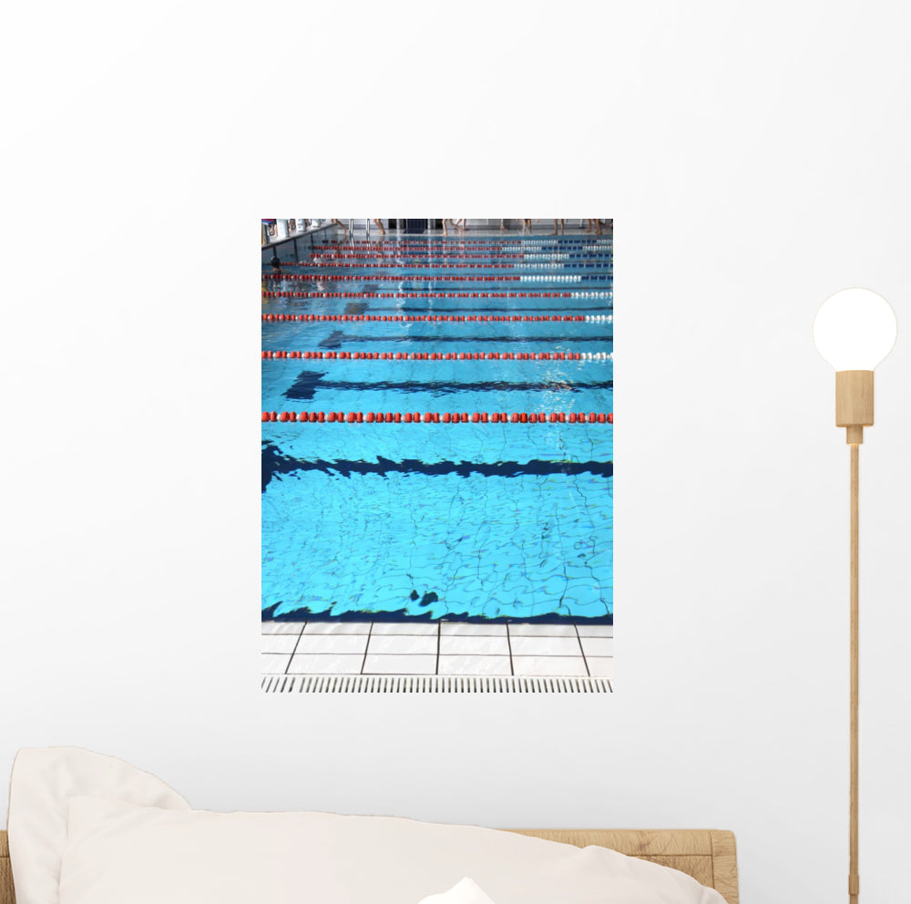 Swimming Pool With Blue Water And The Swimming Lanes Wall Decal ...