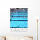 swimming pool with blue water and the swimming lanes Wall Mural