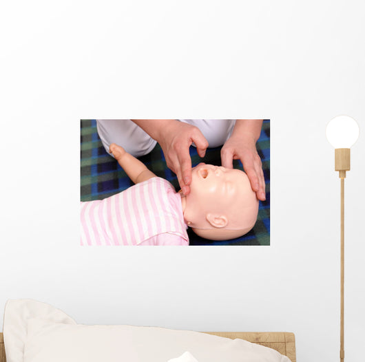 Infant Mouth-to-mouth Resuscitation Demonstration Wall Decal