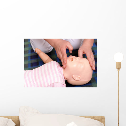 Infant Mouth-to-mouth Resuscitation Demonstration Wall Decal