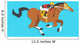 jockey riding race horse number 4, Vector illustration Wall Mural