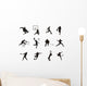 sport silhouette Wall Decal