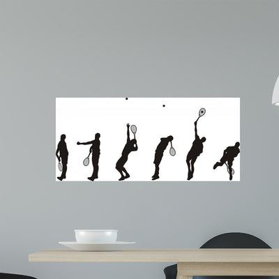 Serve Wall Decal shown on a wall