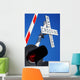 Rail Road Crossing Guard with Lights Wall Mural