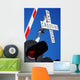 Rail Road Crossing Guard with Lights Wall Mural