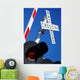 Rail Road Crossing Guard with Lights Wall Mural