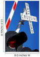 Rail Road Crossing Guard with Lights Wall Mural