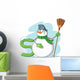 Letter S Snowman Wall Decal