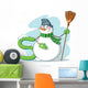 Letter S Snowman Wall Decal