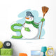 Letter S Snowman Wall Decal