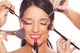 Young Woman Getting Professional Beauty And Makeup Treatment Wall Decal