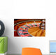 number one at roulette wheel Wall Mural