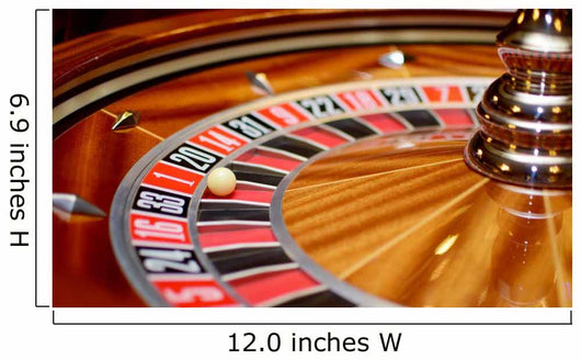 number one at roulette wheel Wall Mural