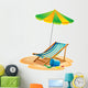Beach chair Wall Decal