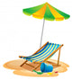 Beach Chair Wall Decal