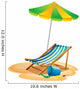 Beach chair Wall Decal