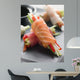 Sashimi and Vegetable Rolls Wall Decal