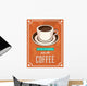 Vector Vintage Coffee Poster 2 Wall Decal