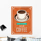 Vector Vintage Coffee Poster 2 Wall Decal