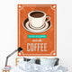 Vector Vintage Coffee Poster 2 Wall Decal