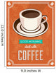 Vector Vintage Coffee Poster 2 Wall Decal