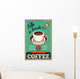 Vector Vintage Coffee Poster Wall Decal