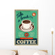 Vector Vintage Coffee Poster Wall Decal