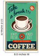 Vector Vintage Coffee Poster Wall Decal