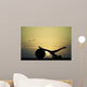 Pilates silhouette at sunset Wall Mural