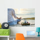 Woman meditating Wall Mural