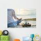 Woman meditating Wall Mural