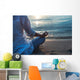 Woman meditating Wall Mural