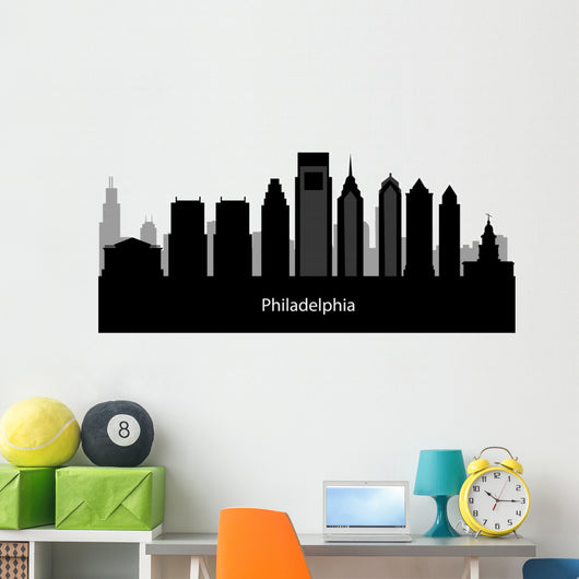 Philadelphia silhouette Wall Decal
