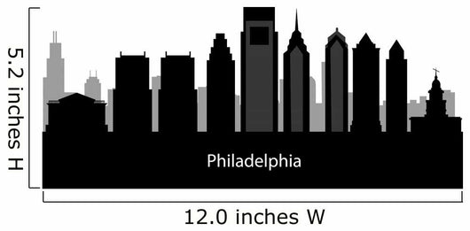 Philadelphia silhouette Wall Decal
